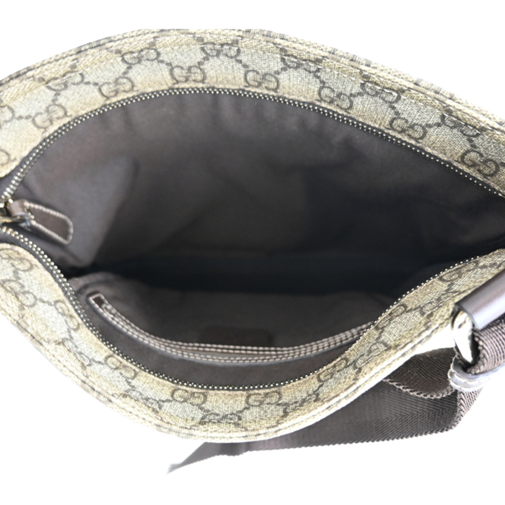 GUCCI Brown Coated Canvas Shoulder Bag - Picture 6 of 9